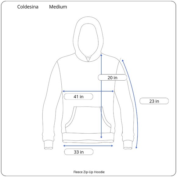 Coldesina Fleece Zip-Up Hoodie in Medium - Picture 4 of 4